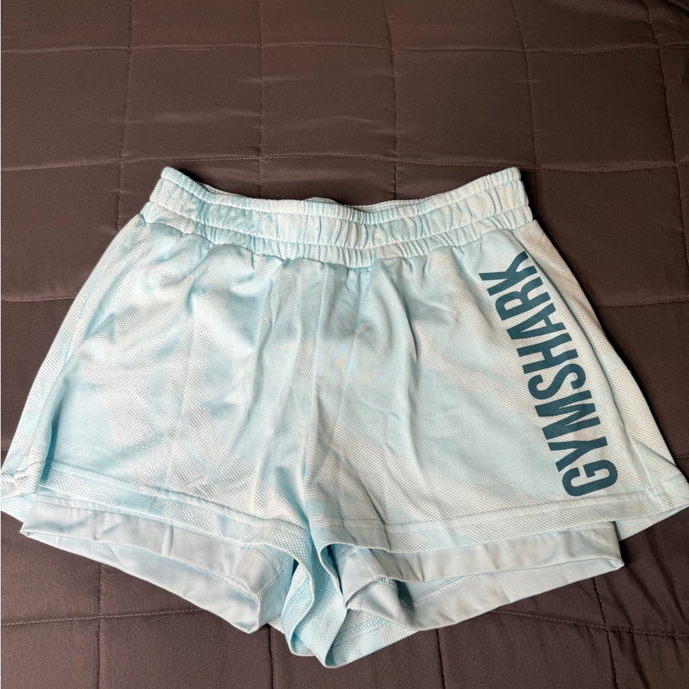 Gymshark Women's Athletic Shorts in Sky Blue